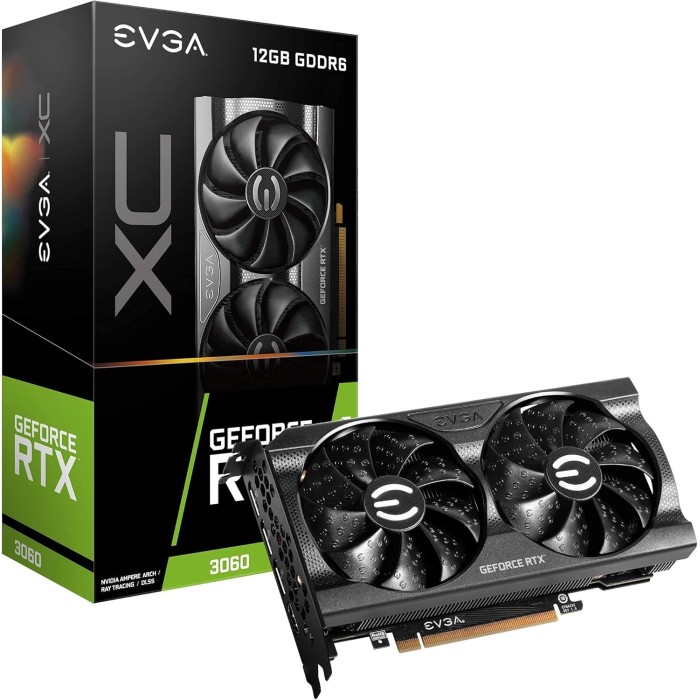 Відеокарта EVGA GeForce RTX 3060 Black Gaming 12GB GDDR6 (12G-P5-3655-KR)