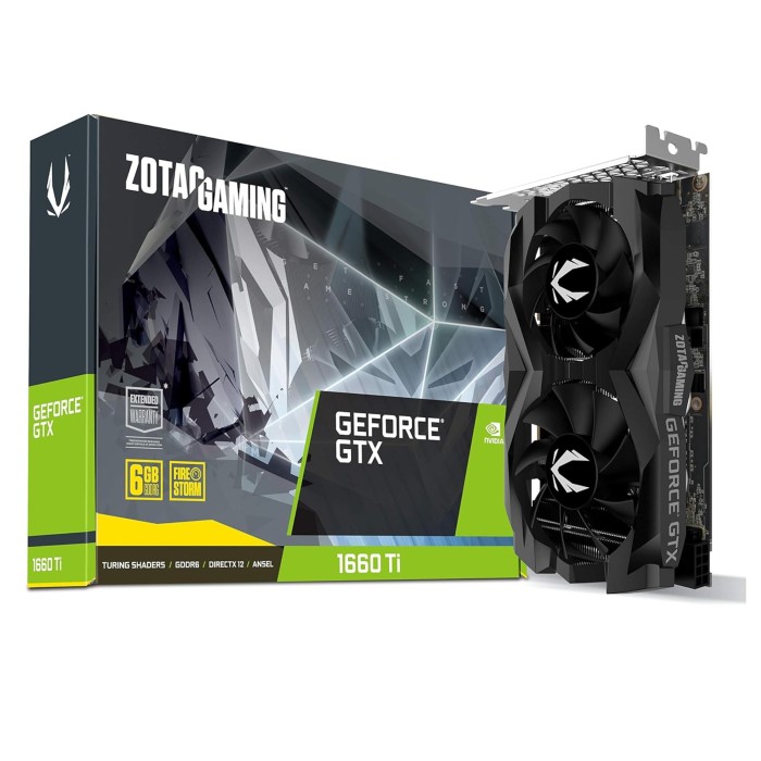 Відеокарта Zotac GeForce GTX 1660 Ti Twin Fan 6GB GDDR6 (ZT-T16610F-10L)