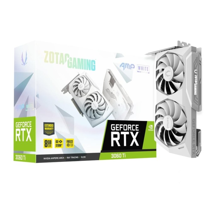 Відеокарта Zotac GeForce RTX 3060 Ti Gaming Edition White LHR 8Gb GDDR6 (ZT-A30610F-10PLHR)