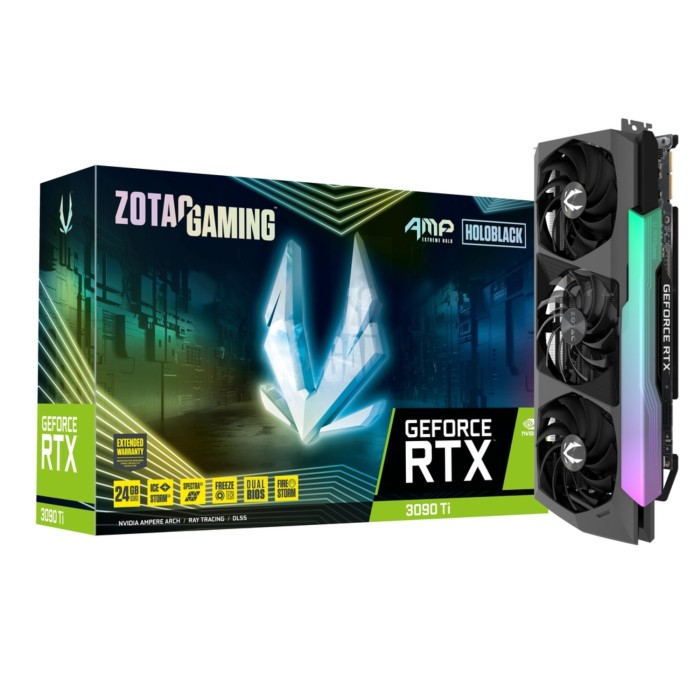Відеокарта Zotac GAMING GeForce RTX 3090 Ti AMP Extreme Holo 24 Gb GDDR6X (ZT-A30910B-10P)