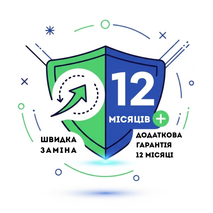 Комплексний пакет Захист Плюс: Швидка заміна + Додаткова гарантія 12 місяців