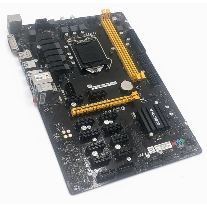Материнська плата Biostar TB250-BTC PRO Ver. 6.2 (S1151, INTEL B250, ATX) (TB250-BTC VER. 6.2)