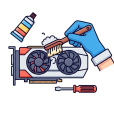 Послуга Обслуговування відеокарти (очищення від пилу + заміна термопасти)
