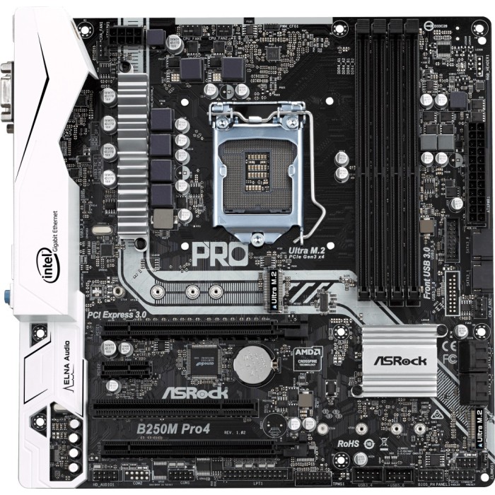 Материнська плата ASRock B250M Pro4 (s1151, Intel B250, PCI-Ex16) (ASRock B250M Pro4)