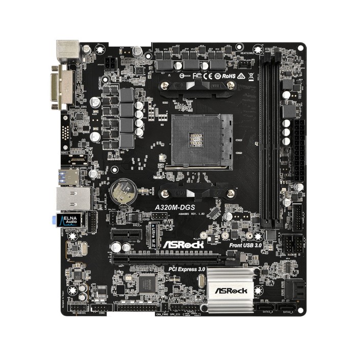 Материнська плата ASRock A320M-DGS (sAM4, AMD A320, microATX) (A320M-DGS/M/ASRK)