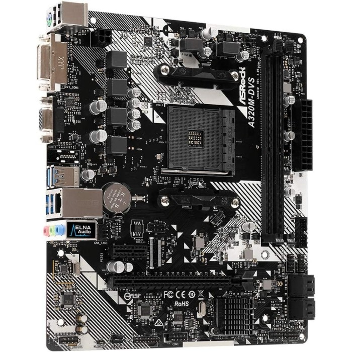 Материнська плата ASRock A320M-DVS R4.0 (sAM4, AMD A320, MicroATX) (A320M-DVS R4.0)