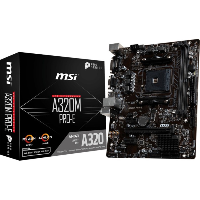 Материнська плата MSI A320M PRO-E (sAM4, AMD A320, microATX) (MSI A320M PRO-E)