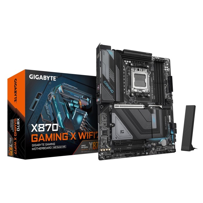 Материнська плата GIGABYTE X870 GAMING X WIFI7 sAM5 X870 4xDDR5 M.2 HDMI Type-C ATX (X870_GAMING_X_WIFI7)