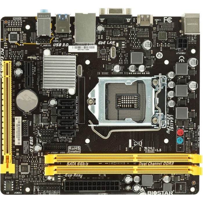 Материнська плата Biostar H110M-BTC (s1151, Intel H110, MicroATX) (H110M-BTC)