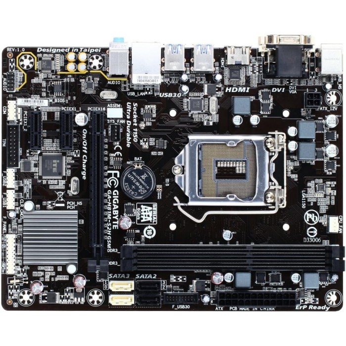 Материнська плата Gigabyte GA-H81M-S2H (s1150, Intel H81, MATX) (GA-H81M-S2H)