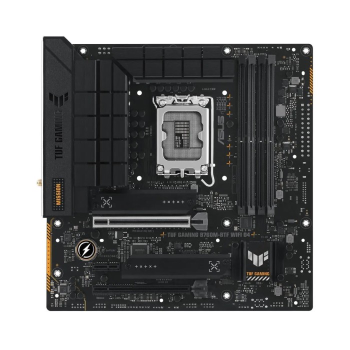 Материнська плата Asus TUF GAMING B760M-BTF WIFI D4 (s1700, Intel B760, PCI-Ex16) MicroATX (TUF GAMING B760M-BTF WIFI)
