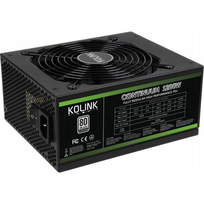 Блок живлення Kolink Continuum 1200W 80+ Platinum (KL-C1200PL)