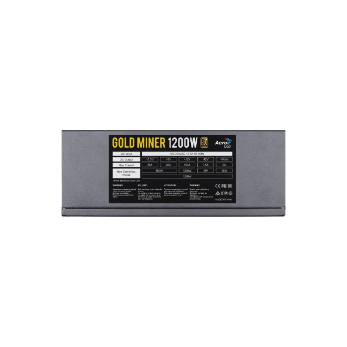 Блок живлення Aerocool Gold Miner 1200W 90% (Gold Miner 1200W)