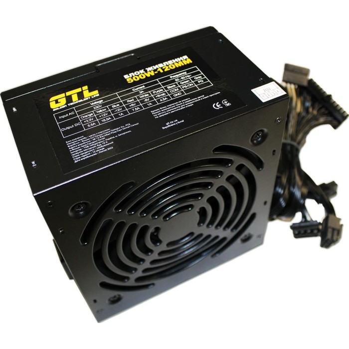 Блок живлення GTL 500W Black (GTL-500-120)