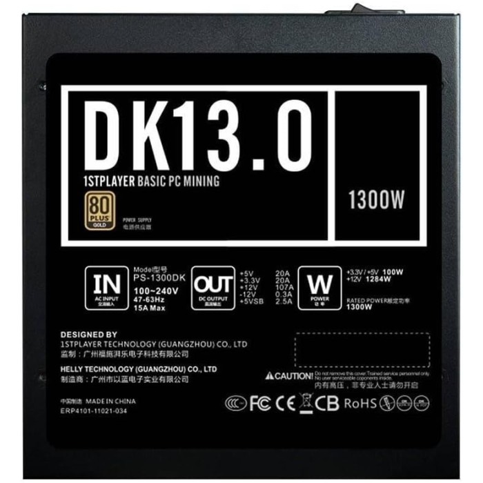 Блок живлення 1stPlayer DK13.0 (1300W) (DK13.0)