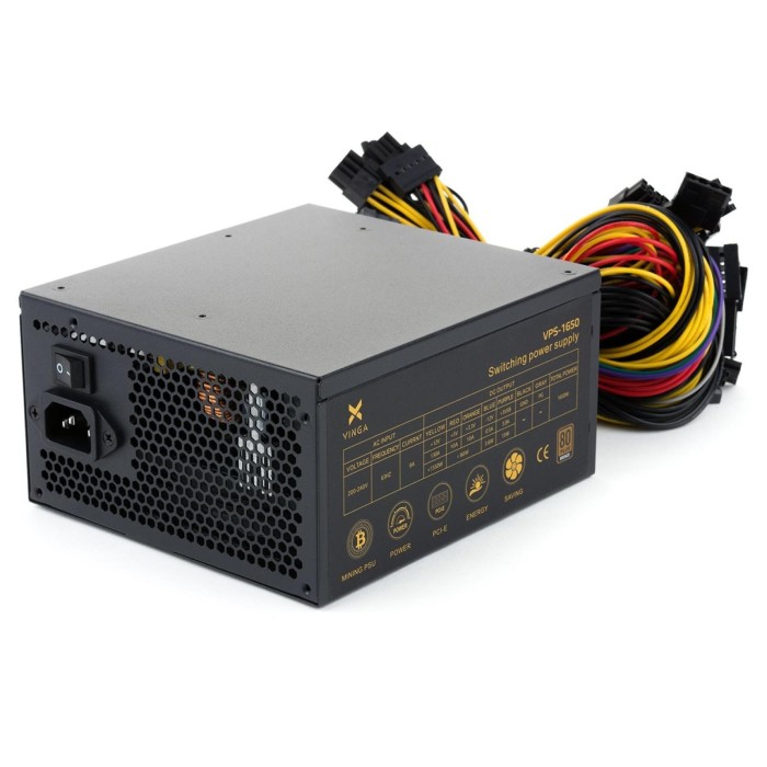 Блок живлення VINGA VPS-1650W 80+ bronze (VPS-1650)