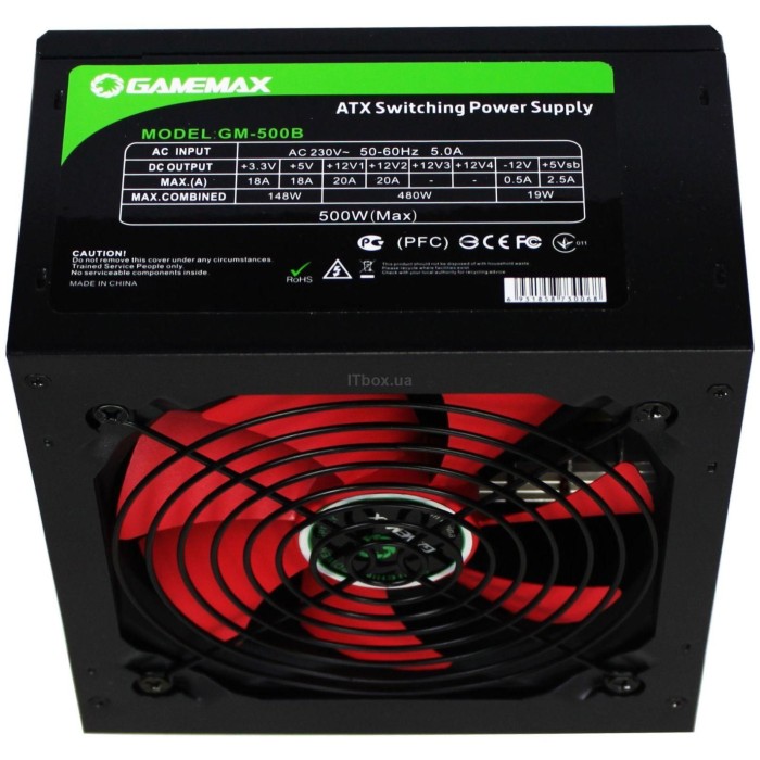 Блок живлення GameMax GM-500B 500W (GM-500B)