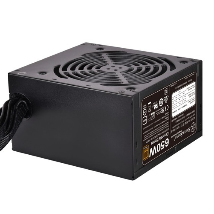 Блок живлення SilverStone Strider Essential (650W), >85%, 80+ Bronze, 120мм, 1xMB 24pin(20+4), 1xCPU 8pin(4+4), 3xMolex, 6xSATA, 4xPCIe 8pin(6+2) (SST-ET650-B)