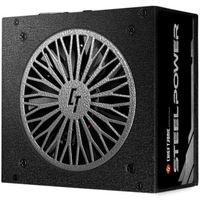 Блок живлення CHIEFTEC Steel Power (650W), >85%, 80+ Bronze, 120мм, 1xMB 24pin(20+4), 2xCPU 8pin(4+4), 3xMolex, 6xSATA, 4xPCIe 8pin(6+2), Fully Modular (BDK-650FC)