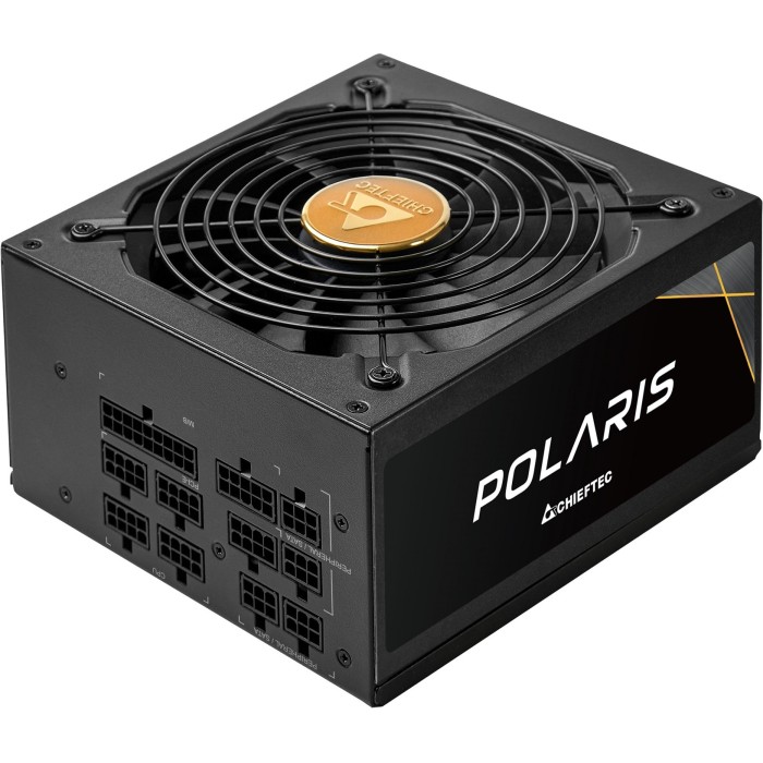 Блок живлення CHIEFTEC Polaris 3.0 (1050W), >90%, 80+ Gold, 135мм FDB, 1xMB 24pin(20+4), 2xCPU 8pin(4+4), 4xMolex, 12xSATA, 4xPCIe 8pin(6+2), 1xPCIe GEN5 16pin, Fully Modular (PPS-1050FC-A3)