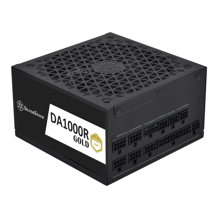 Блок живлення SilverStone Decathlon Cybenetics (1000W), >90%, 80+ Gold, 135мм, 1xMB 24pin(20+4), 2xCPU 8pin(4+4), 3xMolex, 12xSATA, 6xPCIe 8pin(6+2), 1x(12+4)pin, 1x12VHPWR, Fully Modular (SST-DA1000R-GM)