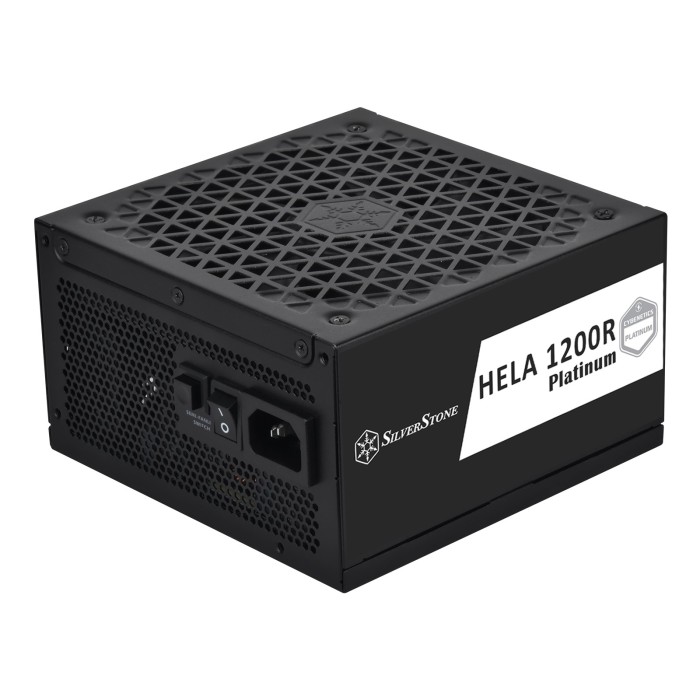 Блок живлення SilverStone Hela Cybenetics (1200W), >90%, 80+ Platinum, 135мм, 1xMB 24pin(20+4), 2xCPU 8pin(4+4), 3xMolex, 12xSATA, 6xPCIe 8pin(6+2), 1x12VHPWR, 1xFDD, Fully Modular (SST-HA1200R-PM)