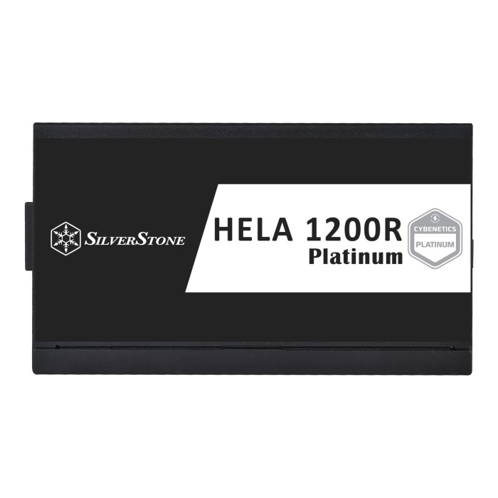 Блок живлення SilverStone Hela Cybenetics (1200W), >90%, 80+ Platinum, 135мм, 1xMB 24pin(20+4), 2xCPU 8pin(4+4), 3xMolex, 12xSATA, 6xPCIe 8pin(6+2), 1x12VHPWR, 1xFDD, Fully Modular (SST-HA1200R-PM)