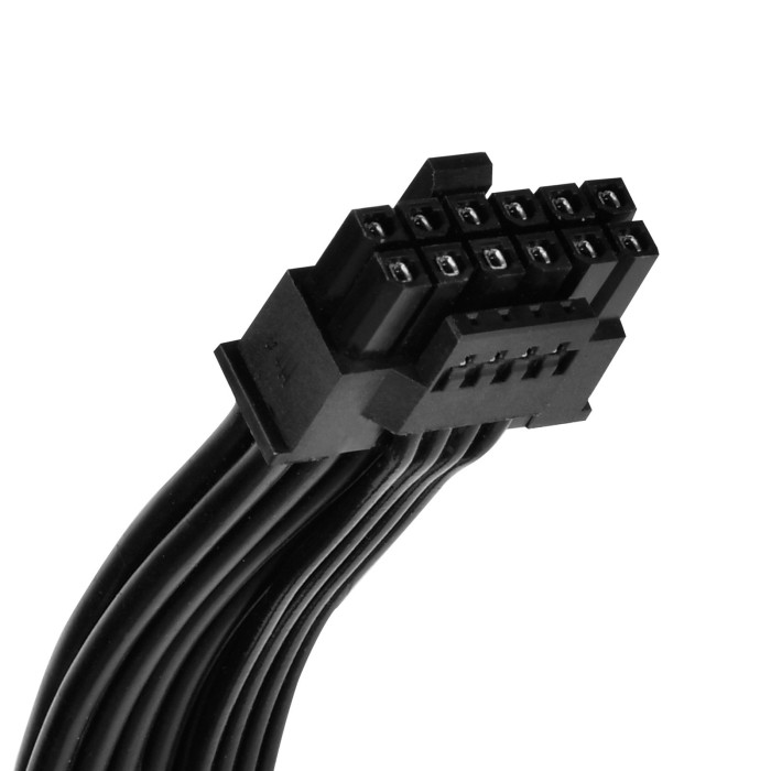 Блок живлення SilverStone Hela Cybenetics (1200W), >90%, 80+ Platinum, 135мм, 1xMB 24pin(20+4), 2xCPU 8pin(4+4), 3xMolex, 12xSATA, 6xPCIe 8pin(6+2), 1x12VHPWR, 1xFDD, Fully Modular (SST-HA1200R-PM)