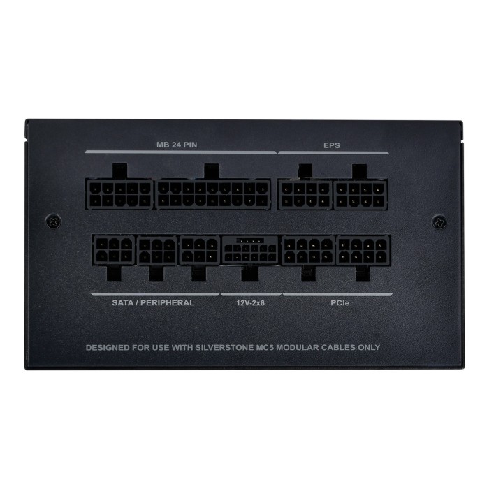 Блок живлення SilverStone Decathlon (850W), >89%, 80+ Gold, 120мм, 1xMB 24pin(20+4), 2xCPU 8pin(4+4), 4xMolex, 8xSATA, 4xPCIe 8pin(6+2), 1x(12+4pin)(12V-2x6) GEN5, Fully Modular (SST-DA850R-GMA)