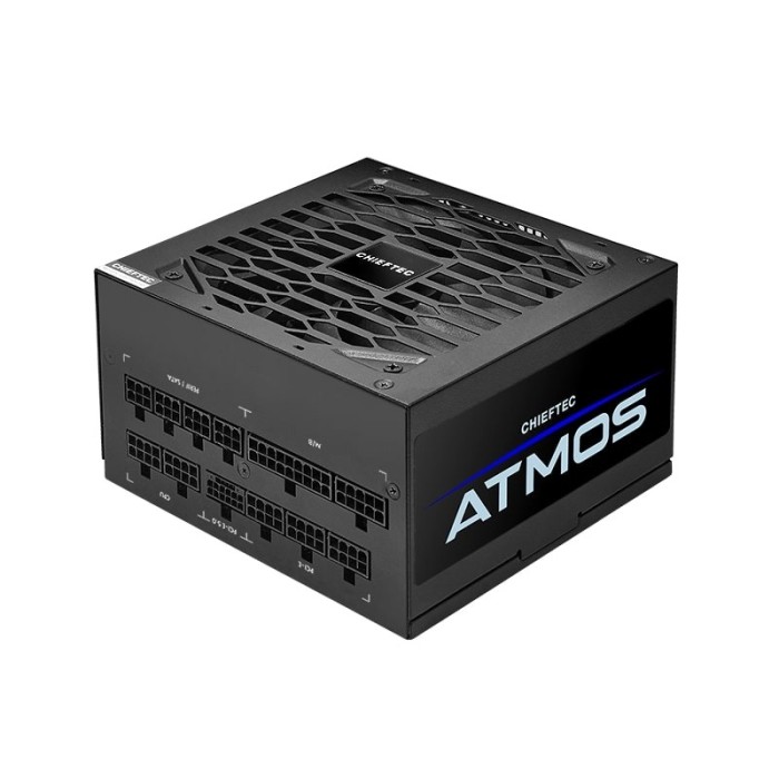Блок живлення CHIEFTEC Atmos (750W), >90%, 80+ Gold, 120мм FDB, 1xMB 24pin(20+4), 2xCPU 8pin(4+4), 4xMolex, 9xSATA, 2xPCIe 8pin(6+2), 1xPCIe GEN5 16pin, Fully Modular (CPX-750FC)