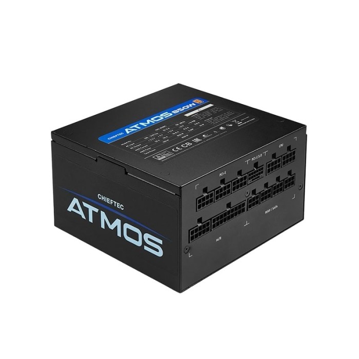 Блок живлення CHIEFTEC Atmos (750W), >90%, 80+ Gold, 120мм FDB, 1xMB 24pin(20+4), 2xCPU 8pin(4+4), 4xMolex, 9xSATA, 2xPCIe 8pin(6+2), 1xPCIe GEN5 16pin, Fully Modular (CPX-750FC)