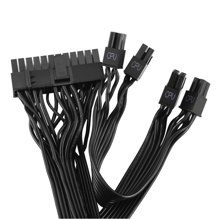 Блок живлення 2E GAMING Solid Power (750W), >85%, 80+ Bronze, 120мм, 1xMB 24pin(20+4), 2xCPU 8pin(4+4), 3xMolex, 6xSATA, 4xPCIe 8pin(6+2), Semi Modular (2E-SP750BRSM-120)