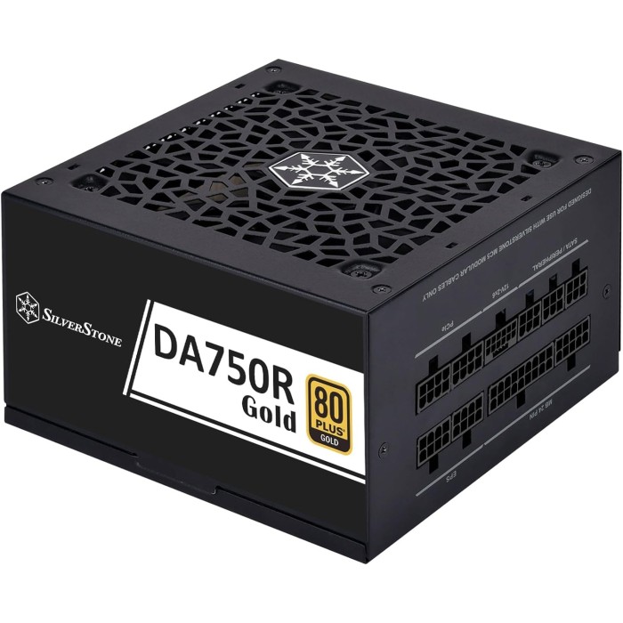 Блок живлення SilverStone Decathlon (750W), >90%, 80+ Gold, 120мм, 1xMB, 24pin(20+4), 2xCPU 8pin(4+4), 4xMolex, 8xSATA, 4xPCIe 8pin(6+2), 1 x 12V-2x6, Fully modular (SST-DA750R-GMA)