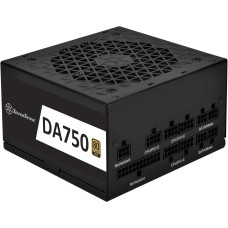 Блок живлення SilverStone Decathlon (750W), >90%, 80+ Gold, 120мм, 1xMB, 24pin(20+4), 2xCPU 8pin(4+4), 6xMolex, 8xSATA, 4xPCIe 8pin(6+2),Fully modular (SST-DA750-G)