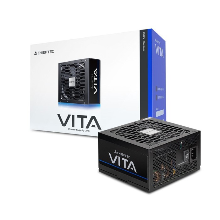 Блок живлення CHIEFTEC Vita (750W), >85%, 80+ Bronze, 120мм, 1xMB 24pin(20+4), 2xCPU 8pin(4+4), 2xMolex, 6xSATA, 4xPCIe 8pin(6+2) (BPX-750-S)