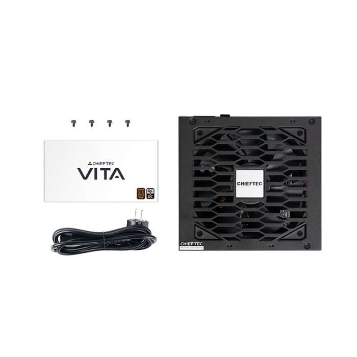 Блок живлення CHIEFTEC Vita (750W), >85%, 80+ Bronze, 120мм, 1xMB 24pin(20+4), 2xCPU 8pin(4+4), 2xMolex, 6xSATA, 4xPCIe 8pin(6+2) (BPX-750-S)