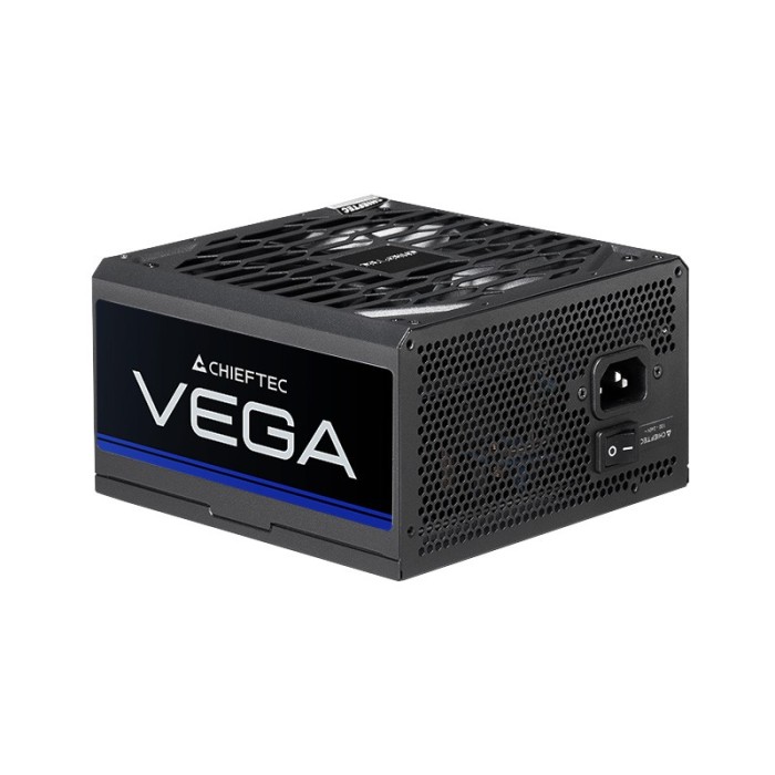 Блок живлення CHIEFTEC Vega (750W), >90%, 80+ Gold, 135мм FDB, 1xMB 24pin(20+4), 2xCPU 8pin(4+4), 3xMolex, 6xSATA, 4xPCIe 8pin(6+2), 1xPCIe GEN5 16pin (PPG-750-S)