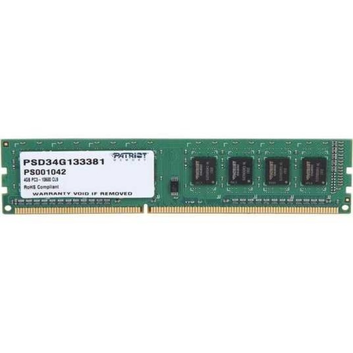 Оперативна пам'ять Patriot DDR3-1333 4GB (PSD34G133381)