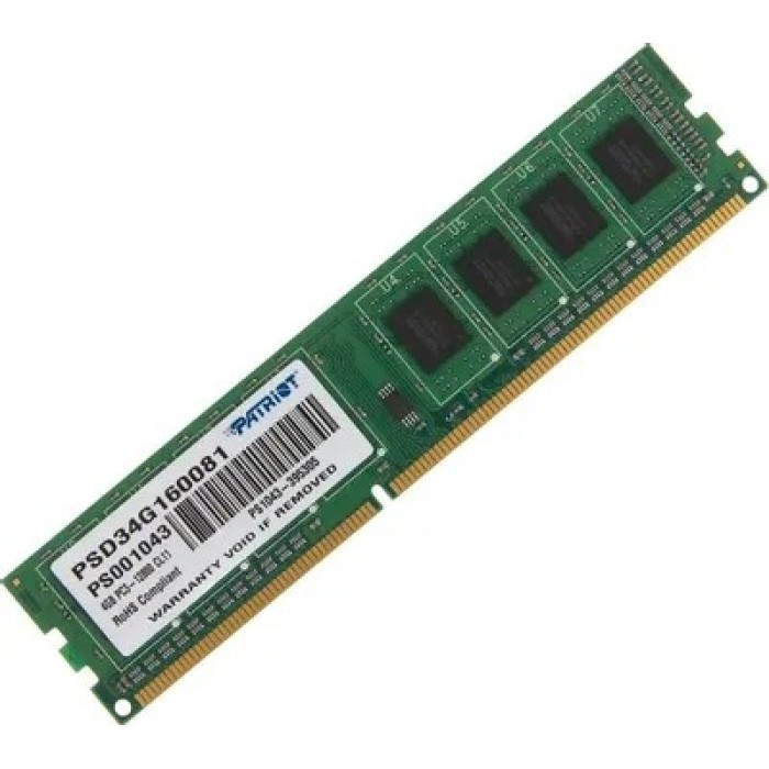 Оперативна пам'ять PATRIOT 4 GB DDR3 1600 MHz (PSD34G160081)
