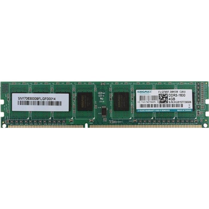 Оперативна пам'ять KINGMAX 4Gb DDR3 1600MHz (4712176732291)