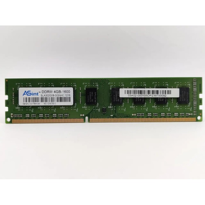 Оперативна пам'ять ASint DDR3 4Gb 1600MHz (SLA302G08-GGNHC)