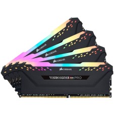 Комплект оперативної пам`яті Corsair 32 GB (4x8GB) DDR4 3600 MHz Vengeance RGB Pro Black (CMW32GX4M4D3600C18)