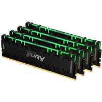 Комплект оперативної пам`яті Kingston Fury DDR4-3200 32768 MB PC4-25600 (Kit of 4x8192) Renegade RGB Black (KF432C16RBAK4/32)