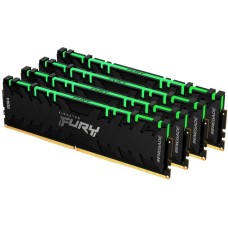 Комплект оперативної пам`яті Kingston Fury DDR4-3200 32768 MB PC4-25600 (Kit of 4x8192) Renegade RGB Black (KF432C16RBAK4/32)
