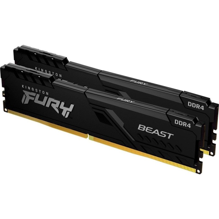 Комплект оперативної пам'яті Kingston FURY 3600 MHz (2x16GB) 32 GB DDR4 Beast Black (KF436C18BBK2/32)