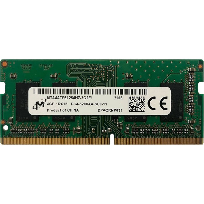 Модуль оперативної пам`яті (LAPTOP) SO-DIMM Micron DDR4 4Gb 3200MHz (MTA4ATF51264HZ-3G2J1)
