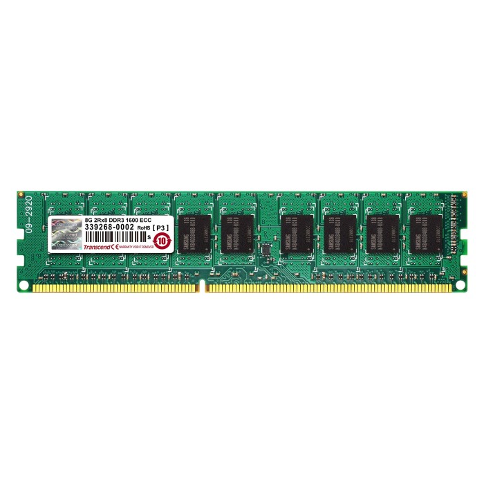 Модуль оперативної пам`яті Transcend DDR3 8GB 1600MHz (8G-2Rx8-DDR3-1600U)