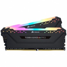 Комплект оперативної пам`яті Corsair 16 GB (2x8GB) DDR4 3600 MHz Vengeance RGB Pro Black (CMW16GX4M2D3600C18)