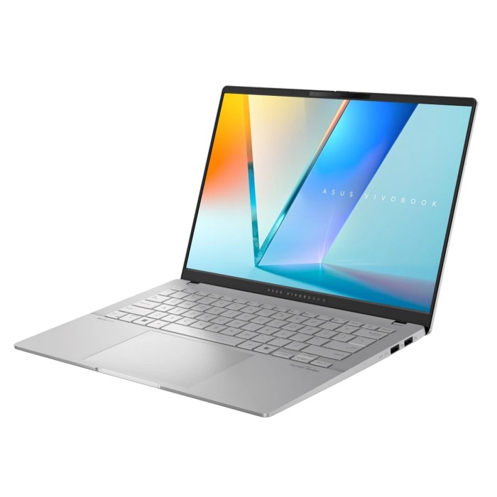 Ноутбук ASUS Vivobook S 14 M5406NA-QD080 14 WUXGA OLED, AMD R5-7535HS, 16GB, F512GB, UMA, NoOS, Сріблястий (90NB1491-M005V0)
