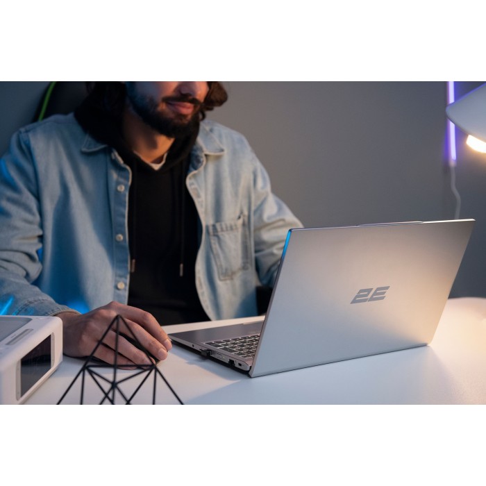 Ноутбук 2E Complex Pro 15.6 FHD IPS AG, Intel i5-1240P, 16GB, F1024GB, UMA, DOS, сріблястий (NS51PU-15UA32)